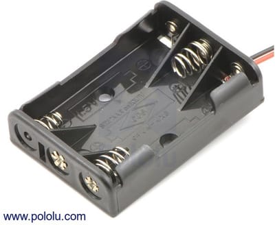 3-AAA batterijhouder Pololu 1144