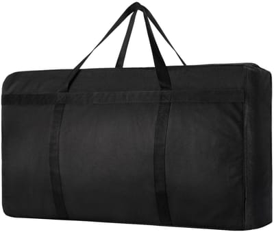 Dailygoody - Extra Large Duffle Bag - Ruimtebesparende Opbergtas - Zwart - Stevige Ritssluiting - Geschikt voor Kleding en Verhuisbenodigdheden