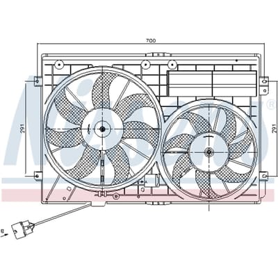 Koelventilatorwiel, motorkoeling NISSENS 85643