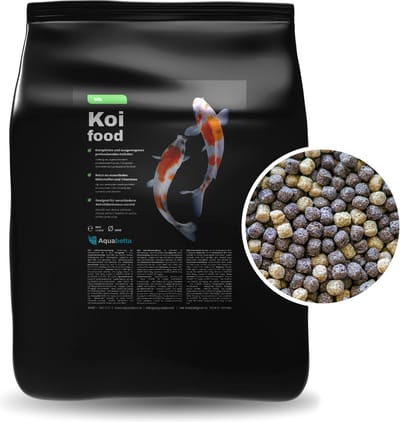 Aquabetta Koivoer Mix 8 kg - 6 mm Korrel - Professioneel Koi Voer - Zomervoer voor Koi - Voor Watertemperaturen boven 10°C
