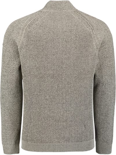 No Excess Pullover Half Zip 2 Colored Chenille Kit Maat: S | Sweaters Outlet | Heren | Grijs