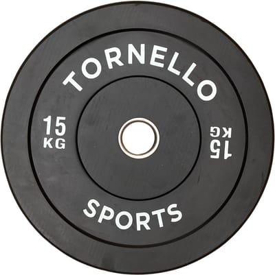 tornello sports halterschijf 15 kg bumper plate rubber 50mm
