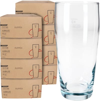 96-delige set bierglazen WILLIBECHER 0,4L geijkt van glas – 42177