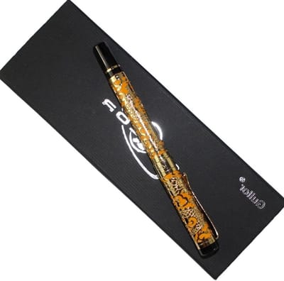 Uitgebreide balpen in oranje en goud met geschenkdoos - Perfect voor kantoor, schrijven en cadeau geven