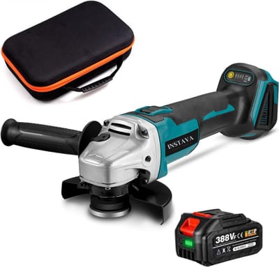 Instava Haakse Slijper Incl. 1x Accu (4.0Ah) - Ø125MM - Geschikt Voor Makita 18v Accu - Incl. Accessoires en handige Tool bag
