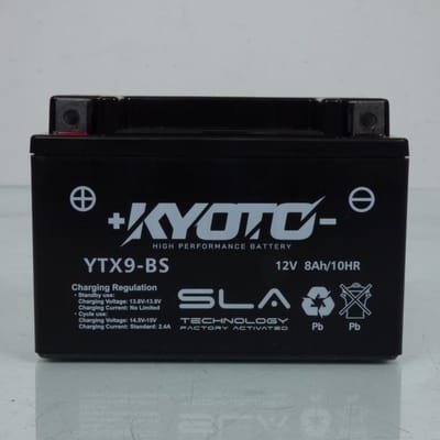 Batterie SLA Kyoto pour Moto Kawasaki 636 NINJA ZX-6R ZX 2003 à 2017 Neuf