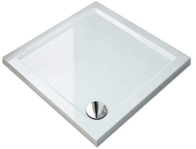 Vierkante kunststenen douchebak 100x100x4cm voor moderne badkamers