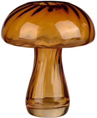 Vase glass mushroom Ø12x13cm