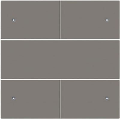 Niko 104-40150 Afwerkingsset voor 4-voudige potentiaalvrije drukknop 24 V met leds, greige
