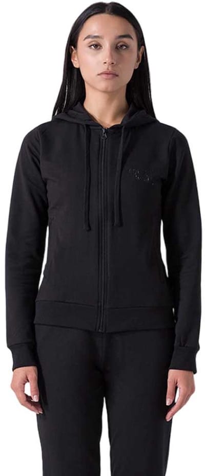 Everlast Felpa Strech Sweatshirt Met Rits Zwart S Vrouw