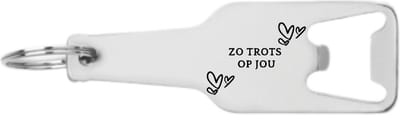 Akyol - zo trots op jou flesopener - Zo trots op jou - zo trots op jou cadeau geschenk compliment - zo trots op jou cadeau geschenk compliment - 105 x 25mm