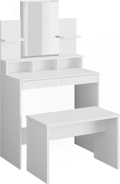 Vicco Ania Kaptafel – 80 cm met bank Wit
