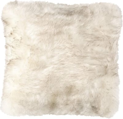 LIGNE PURE Feel Kussen - Wit Nepbont - 50x50