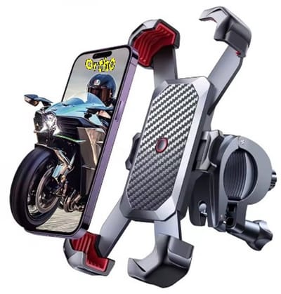 Ortho® - Telefoon houder Fiets - Voor Fiets/Motor - Safety lock - Anti shock laag - Fiets accessoires