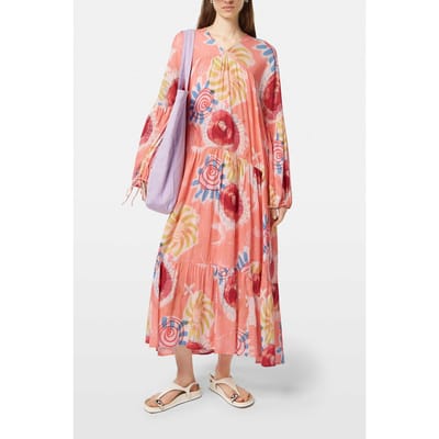 Scotch & Soda Printed Crinkle Maxi Dress Abstract Sun Pink Taglia: 34 | Maxi abiti Outlet | Donna | Rosa
