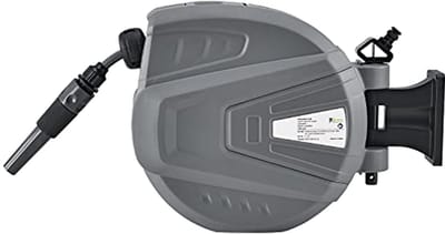 Tuinslanghaspel 30 m met Draaibare Wandhouder en Automatische Invoer - Multifunctionele Sproeier