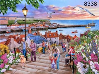 House of Puzzles legpuzzel 1000 stukjes Whitby 199 Steps puzzel.