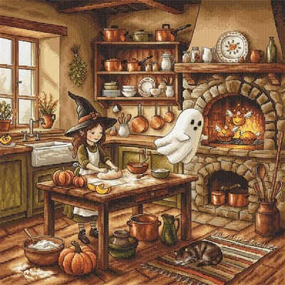 Borduurpakket AVA Stitch - Autumn Magic Kitchen - Herfst Magische Keuken - 105