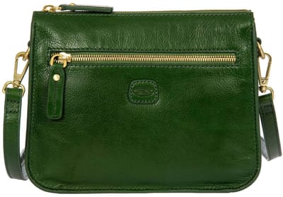 BRIC'S Leren schoudertas Volterra Shoulderbag Pine groen