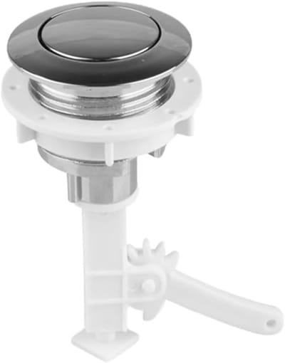 Toilet Spoelknop - Drukknop - Water Besparen - Universeel Geschikt - Eén Maat - Zilver