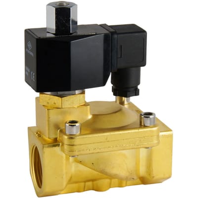 Magneetventiel ST-IB 1'' NO messing FKM 0.5-13bar 120V AC