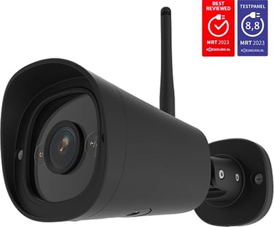 Foscam G4C Beveiligingscamera Buiten – 2K 4MP WiFi IP Camera – Starlight Kleur Nachtzicht 20m – Spotlight – Bewegingsdetectie – IP66 – Alexa Google Assistant – Zwart