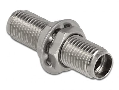 Delock Optical Fiber Coupler SMA 905 Simplex female to SMA 905 Simplex female metal