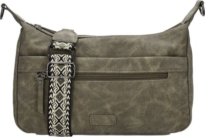 Beagles Malaga Crossbody Schoudertas met Trendy Schouderband - Olijfgroen
