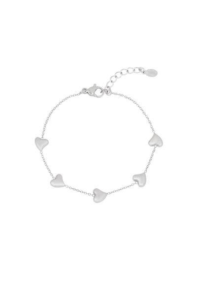 Sweet affection armband - Zilveren kleur - Verkleurt niet - Cadeau - Goudlief.nl