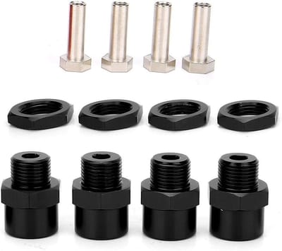 Hexagonale Adapter voor RC Auto's, 2mm tot 17mm Metaal, Wielen en Aandrijfhubs Accessoires voor 1/10 Modelbouw