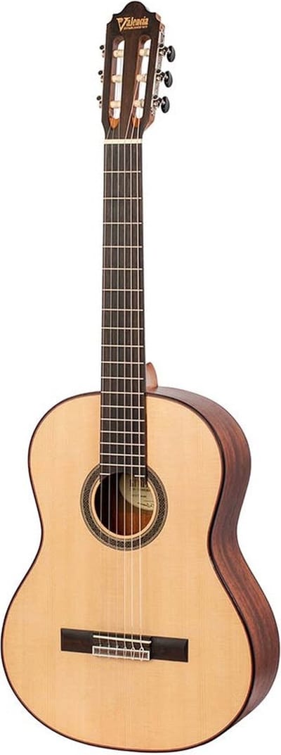 Valencia VC704L Linkshandige Klassieke Gitaar 4/4 Naturel Elektro-akoestisch Satin