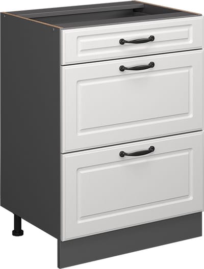 Vicco R-Line Keukenonderkast – 60 cm WB Marmer Wit Landhuis