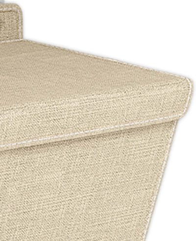 Grote Opvouwbare Hangende Wasmand - Muurbevestiging - Beige Opbergmand Slaapkamer
