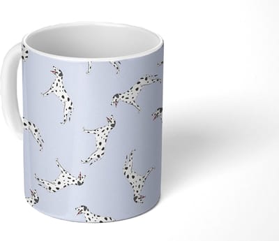 Mok - Koffiemok - Hond - Dalmatiër - Pastel - Jongen - Design - Mokken - 350 ML - Beker - Koffiemokken - Theemok