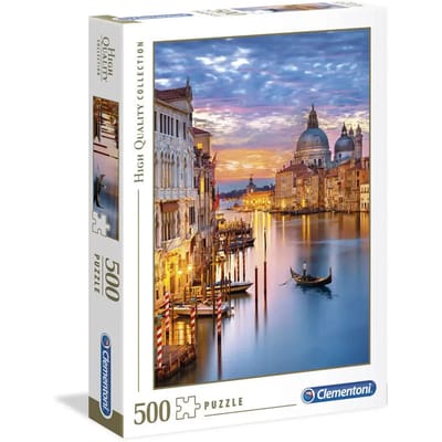 Clementoni - Puzzel - 500 Stukjes - Verlichting VenetiÃ« - Puzzel Voor Volwassenen - High Quality Collection