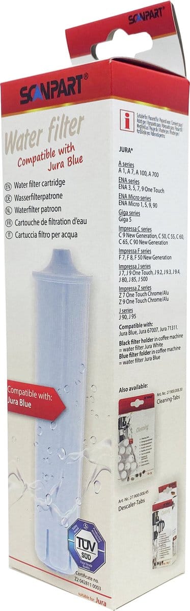 Scanpart waterfilter voor koffiemachine - Geschikt voor Jura ENA, Impressa J en Impressa Z series - Alternatief voor Jura Blue - 1 stuk