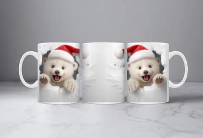 Koffiemok kerst 3D IJsbeer