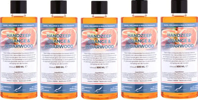 Handzeep Sweet Orange & Cedarwood 500 ml - set van 5 stuks - Voordeelverpakking