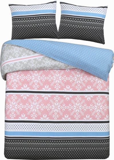 Day Dream Mette - Flanel - Dekbedovertrek - Tweepersoons - 200x200/220 cm + 2 kussenslopen 60x70 cm - Multi