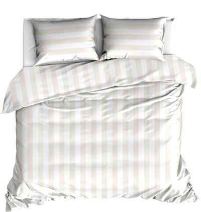 Livello Dekbedovertrek Beach Stripe Sand 1 persoons