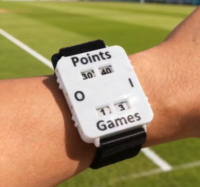 Auxo - score horloge - tennis - padel - wit
