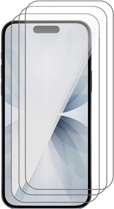 Screenprotector geschikt voor iPhone 17 - 3x Glas Screen Protector