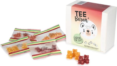 Geschenkdoos "Tea Bears"- Theeberen - Cadeau - Als snoepje eten of als thee drinken - thee pakket - thee cadeaupakket