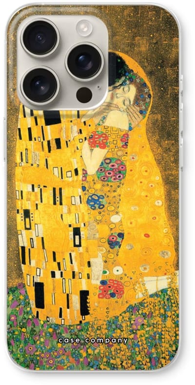 Case Company® - Hoesje geschikt voor iPhone 16 Pro hoesje - Der Kuss - Soft Cover Telefoonhoesje - Bescherming aan alle Kanten en Schermrand