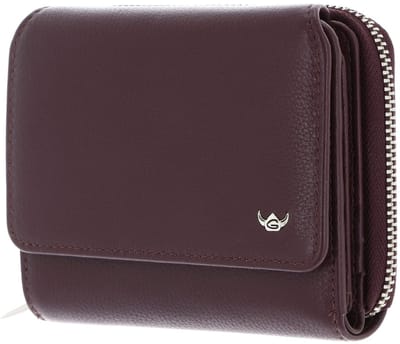 Golden Head Leren portemonnee Madrid RFID Protect RV-Börse 3316 Aubergine donkerpaars