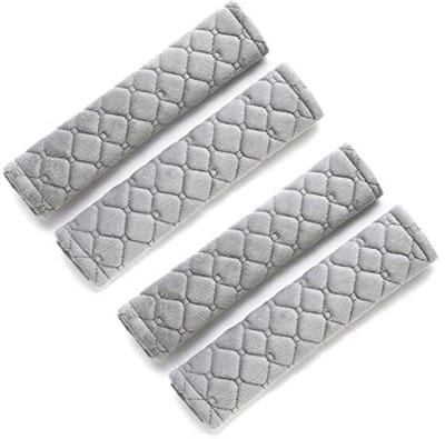 Gordelbeschermers voor Autoveiligheid, Set van 4 Schouderkussens voor Volwassenen - Zacht en Comfortabel