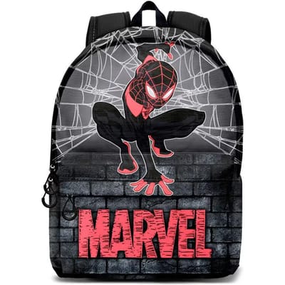 Karactermania - Marvel - Spiderman Spin - HS FAN 2.2 Rugzak - Backpack met trolley bevestiging - Rugtas - Grijs