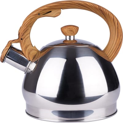 Fluitketel Edelstaal Zilver 1,5 l - Waterketel met Fluitje - Waterkoker