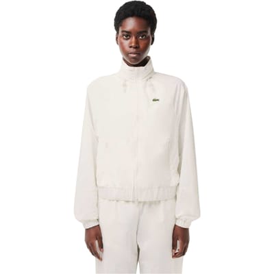 Lacoste Regenjas voor dames met een ruime pasvorm (Wit)