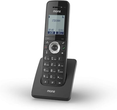 DECT handset - Draadloze telefoon IP telefoon - Zakelijk bellen - LED voicemail indicator - 7 uur spreektijd - Zwart